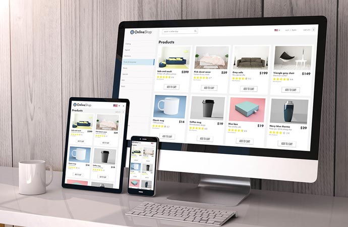 E-commerce website design & development